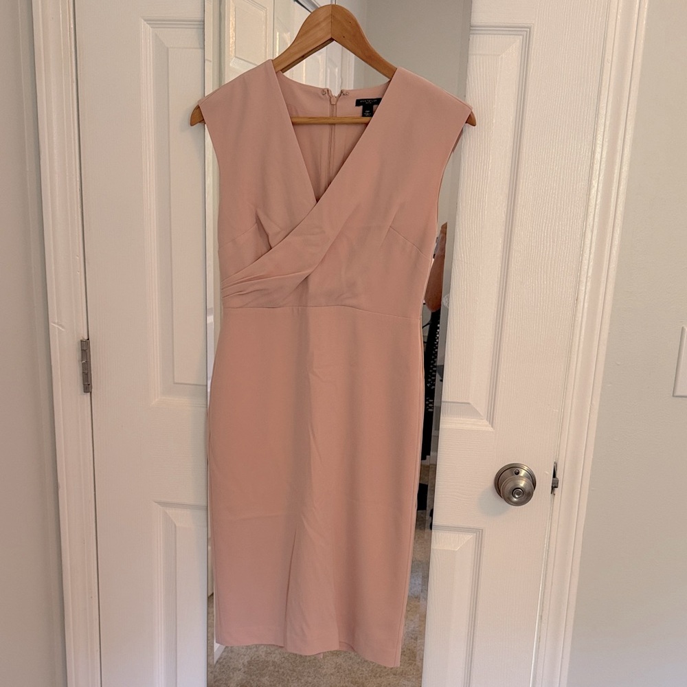 Ann Taylor Blush Midi Dress